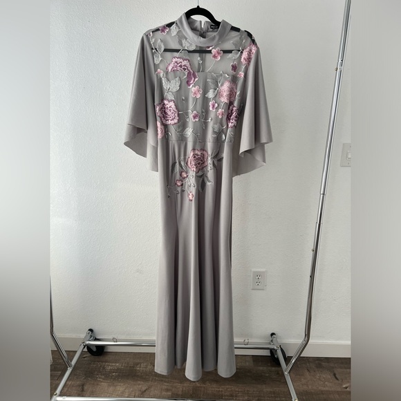 Boho floral grey maxi dress - Picture 5 of 8